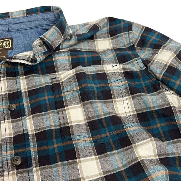 CE Schmidt workwear plaid long sleeve flannel shirt size XL - Picture 9 of 14